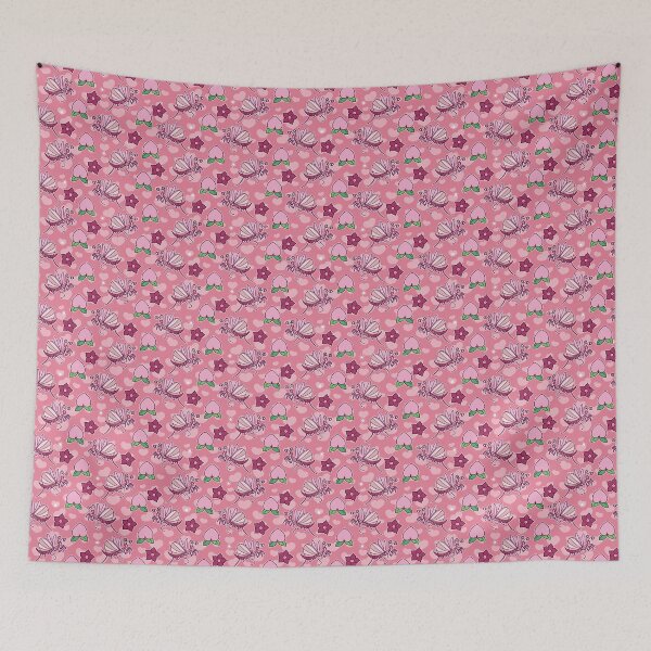 Aperçu de l'œuvre Peach Orchid Mantis Pink Pattern créée et vendue par SaradaBoru.
