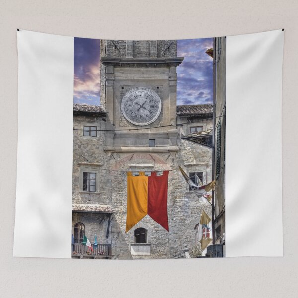 Item preview, Cortona Tuscany clock tower designed and sold by SpikeFlutie.