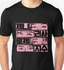 EyeD - Black Pink 한 Slim Fit T-Shirt