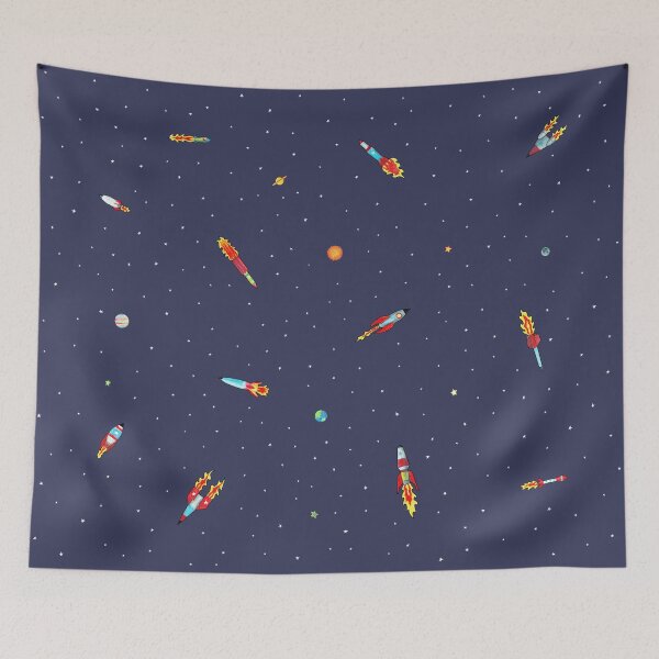 Item preview, Rockets print designed and sold by Susan Craig.