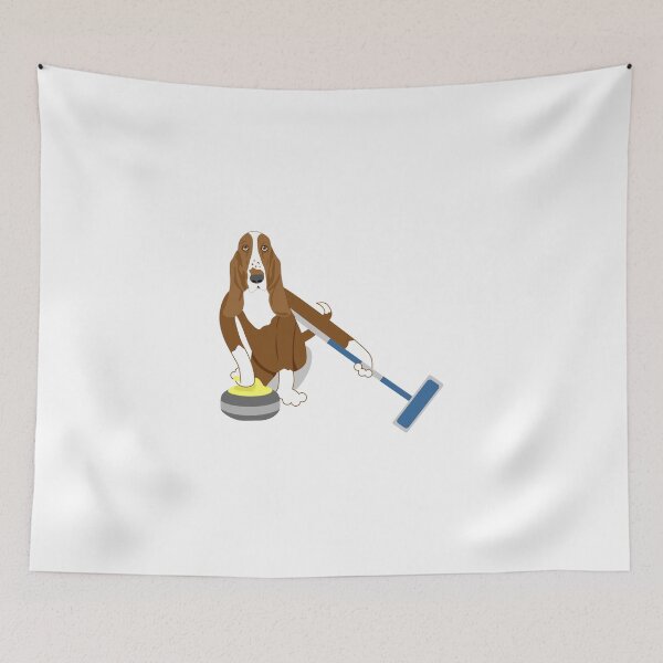 Item preview, Basset Hound Curling designed and sold by pounddesigns.