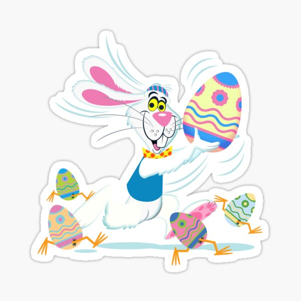 Item preview, easter bunny run designed and sold by Wonderful world of whimsical Art of yesteryear and today .
