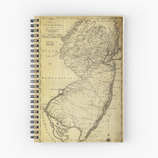Item preview, State of New Jersey Map (circa 1795) designed and sold by allhistory.