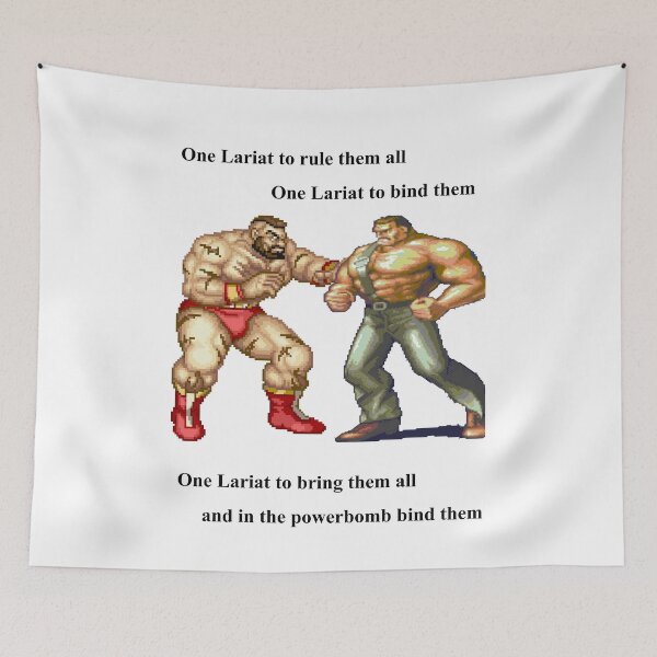 Item preview, Zangief and Haggar, powerbombs and lariats designed and sold by endgameendeavor.