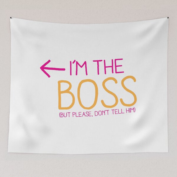 Item preview, I'm the BOSS (but please don't tell Him!) designed and sold by jazzydevil.