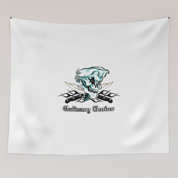 Item preview, Chef Skull 11: Culinary Genius 3 black flames designed and sold by sdesiata.