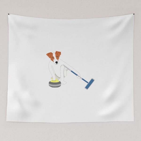 Item preview, Jack Russell Terrier Curling designed and sold by pounddesigns.