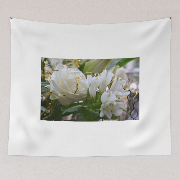 Item preview, Cream Flowers get the Festive touch designed and sold by lynn carter.