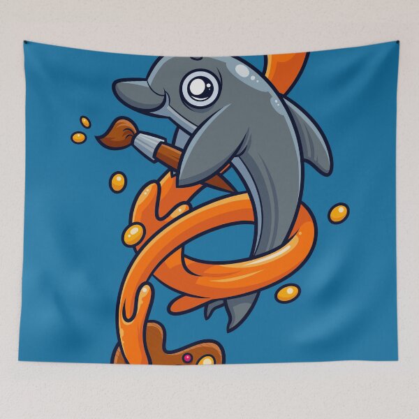 Item preview, Artistic Dolphin 1 designed and sold by artdyslexia.