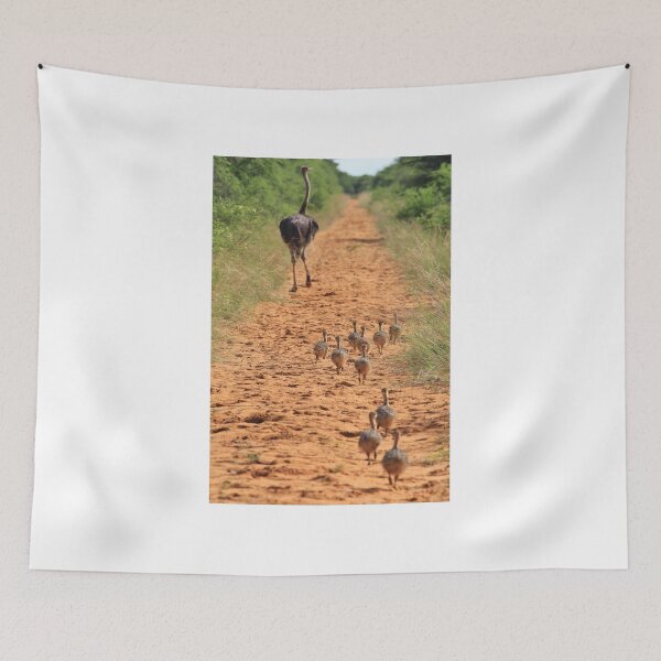 Item preview, Ostrich Family - Running after Mom. designed and sold by LivingWild.