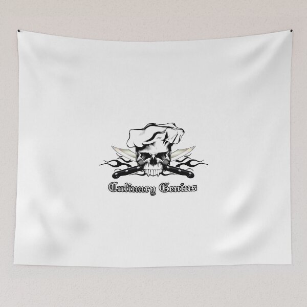Item preview, Chef Skull 13: Culinary Genius 3 black flames designed and sold by sdesiata.