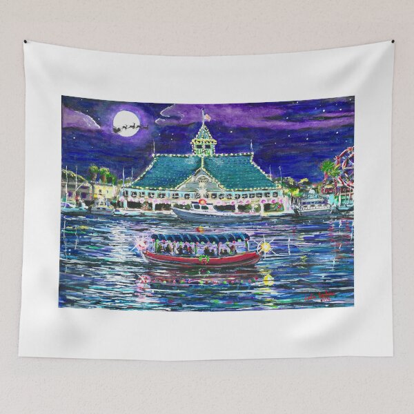 Item preview, Happy Holidays From Newport Beach designed and sold by ArtbyLeclerc.