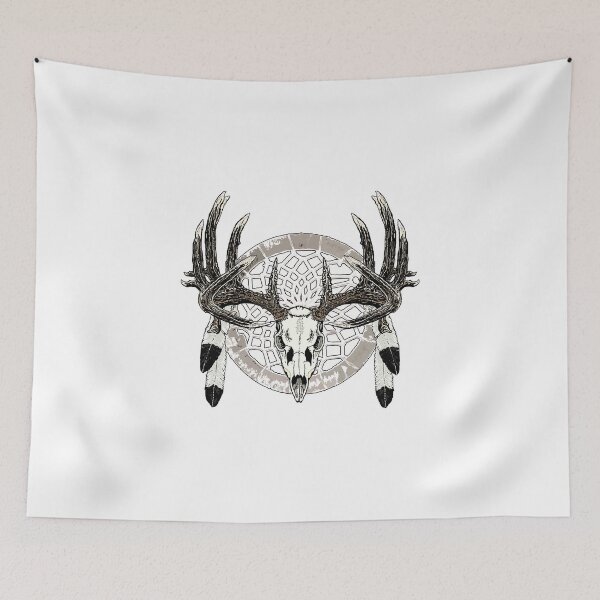Item preview, Deer skull dream catcher designed and sold by Saltypro.