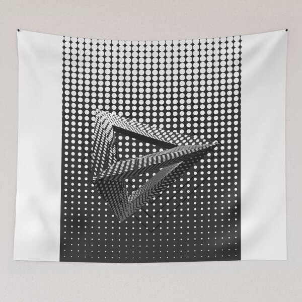 Aperçu de l'œuvre Black & White Triangle Pattern créée et vendue par fantasytripp.