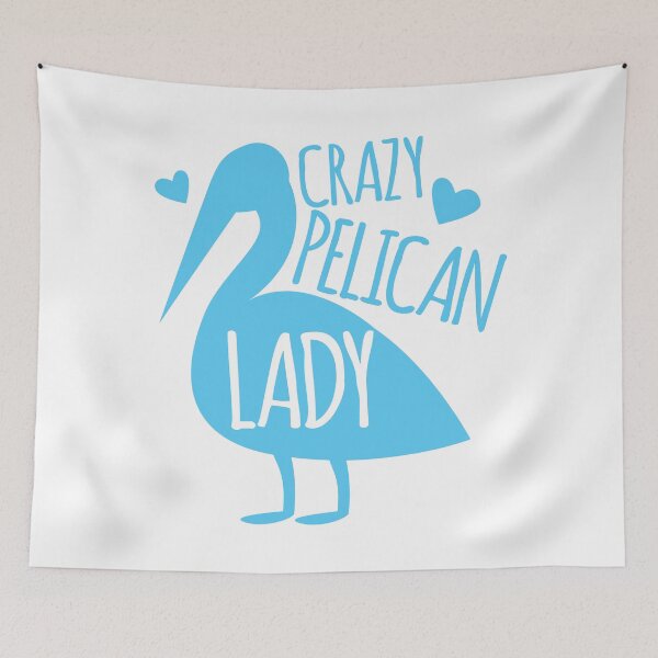Item preview, Crazy pelican (bird) Lady designed and sold by jazzydevil.