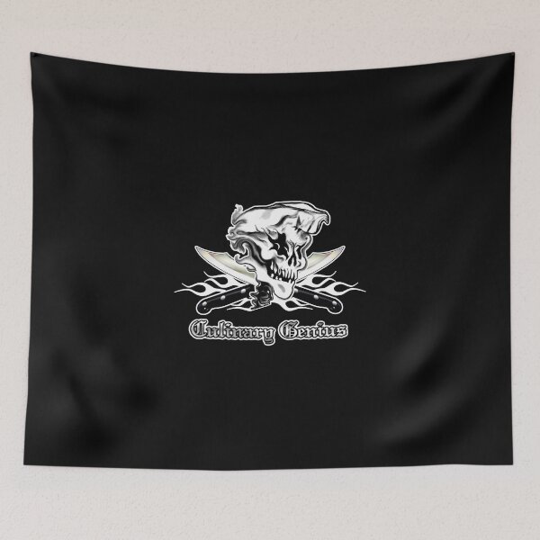 Item preview, Chef Skull 10: Culinary Genius 3 white flames designed and sold by sdesiata.