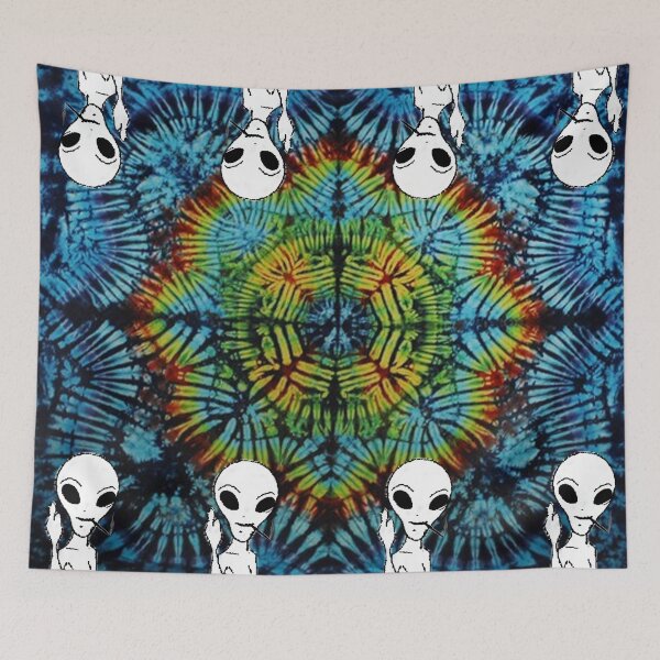 Item preview, Tie Dye Alien Salute designed and sold by Reed Williams.