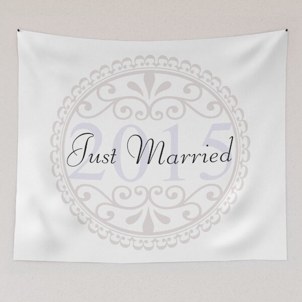 Item preview, Just Married - Wedding, Married, Love, Marriage, Down the Aisle, Something Blue designed and sold by CanisPicta.