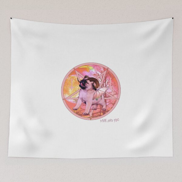 Item preview, pink pugtagram designed and sold by darklordpug.