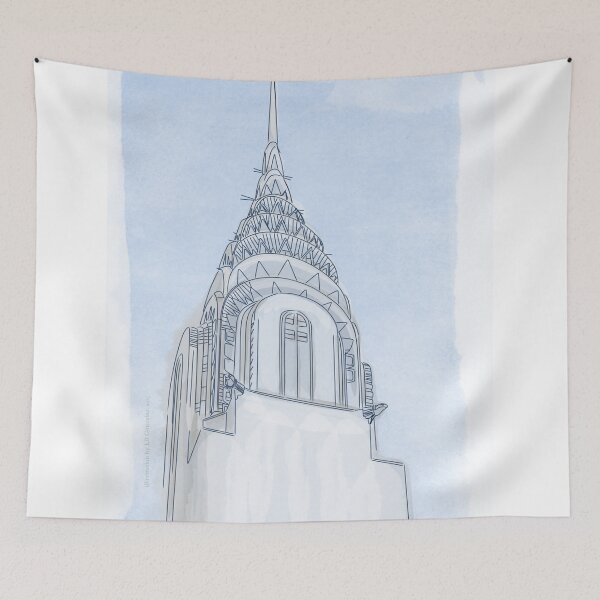Item preview, Ilustración digital del edificio Chrysler designed and sold by elledeegee.