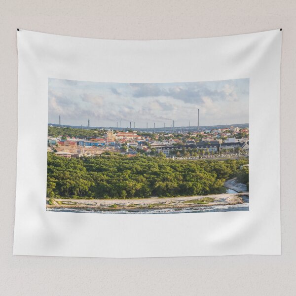 Item preview, Colorful Buildings and Heavy Industry in Curacao designed and sold by dbvirago.