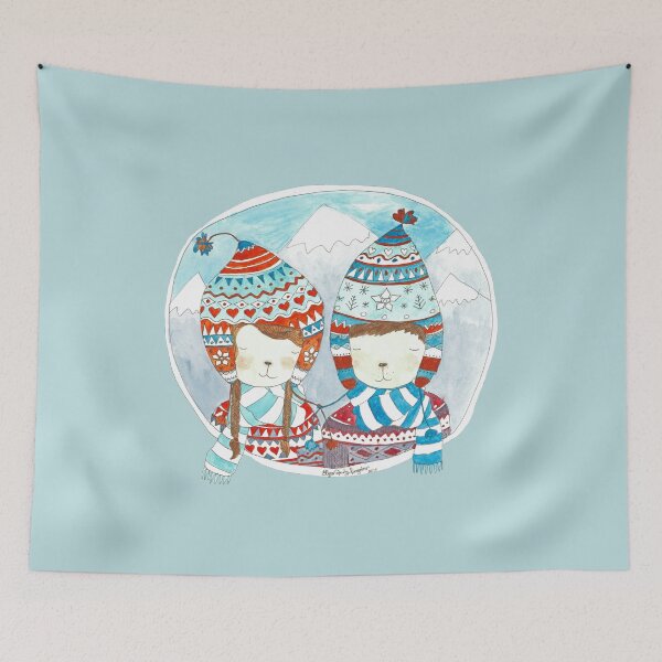 Item preview, Winter hats mint designed and sold by ElyaPingster.