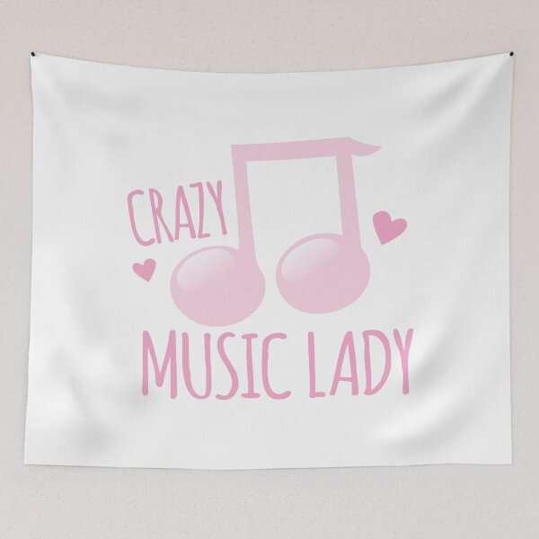 Item preview, Crazy MUSIC lady designed and sold by jazzydevil.