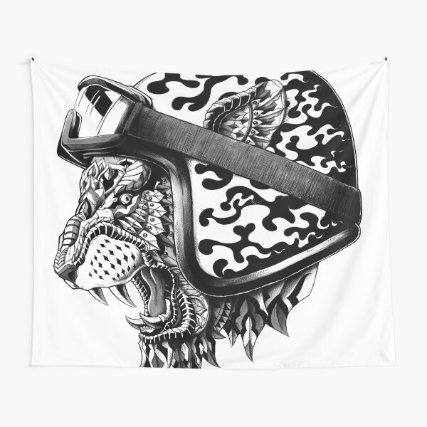 Tiger Helm Tapestry