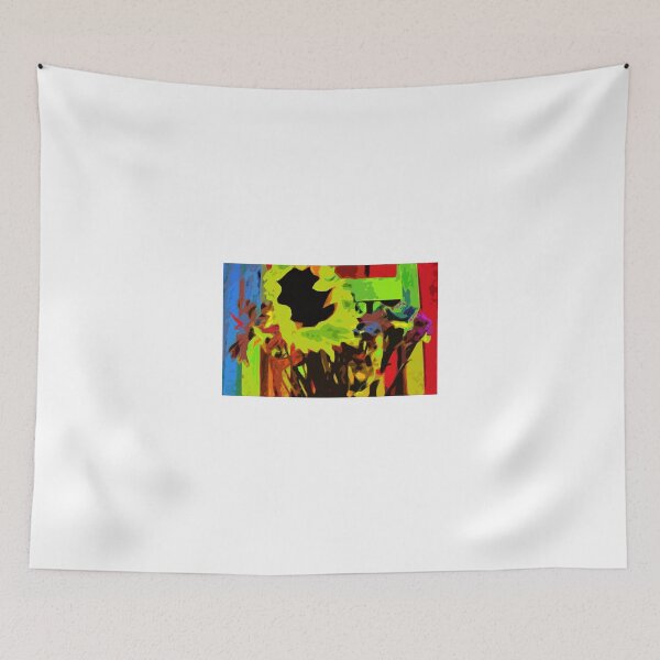 Item preview, Wild Flower Bouquet Colorful Pop Art Digital Painting Style Yellow Sunflower designed and sold by adriturner.