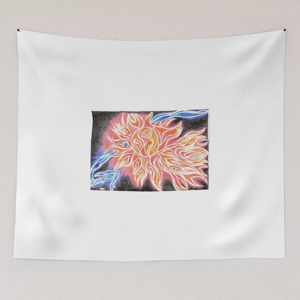 Item preview, iSun Electric Glowing Sun Rays Abstract Drawing Design designed and sold by adriturner.