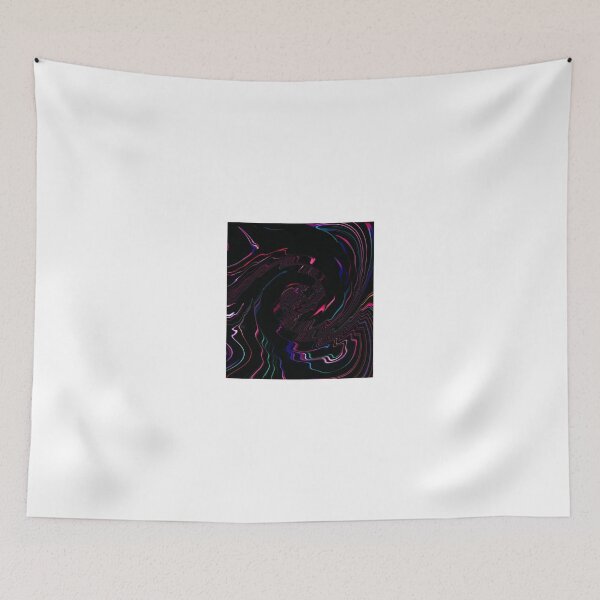 Item preview, Neon Lines Flowing on Black Background Abstract Art Design designed and sold by adriturner.