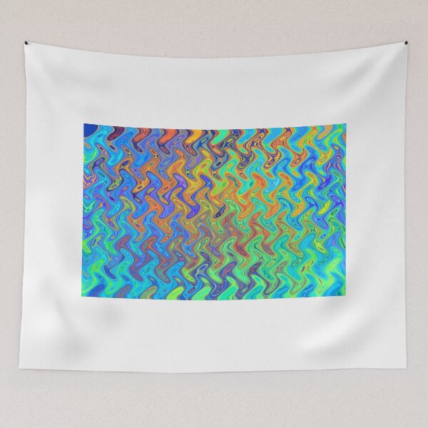 Item preview, Color Pattern of Abstract Blue and Lilac designed and sold by LivingWild.