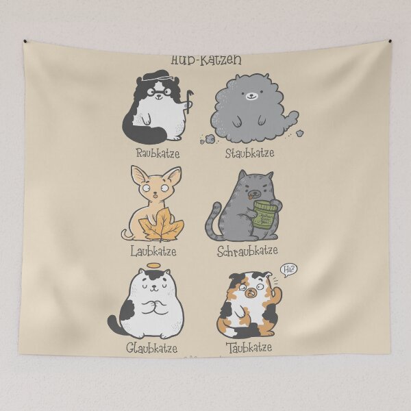 Item preview, Aub-Katzen (Punny Cats) designed and sold by Schlogger.