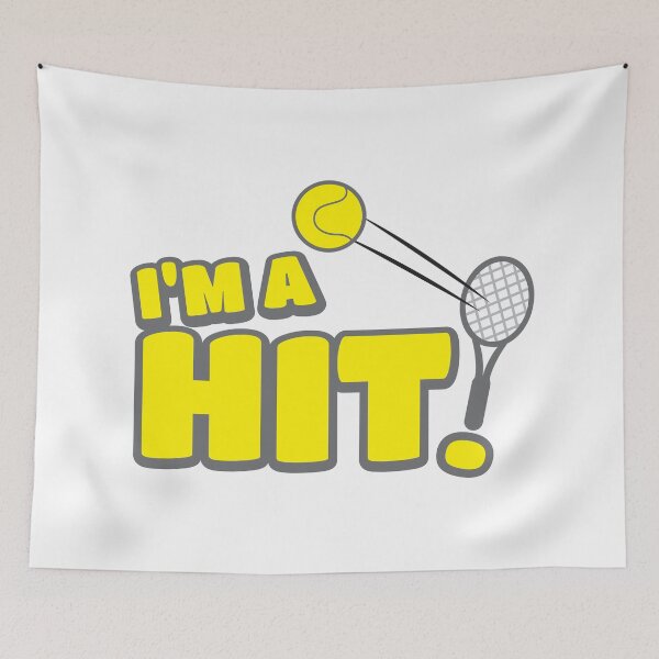 Item preview, I'm a HIT! with tennis racquet and ball designed and sold by jazzydevil.