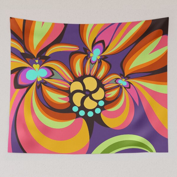 Item preview, Colourful floral fantasy designed and sold by walstraasart.