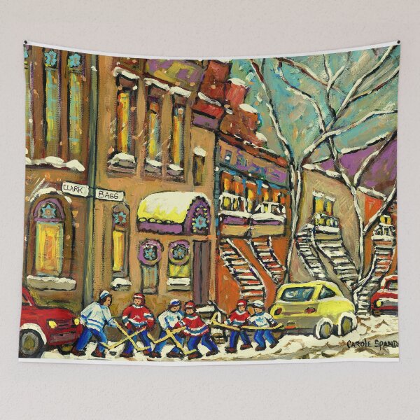 Item preview, BAGG STREET SYNAGOGUE MONTREAL AND HOCKEY GAME designed and sold by Carole  Spandau.