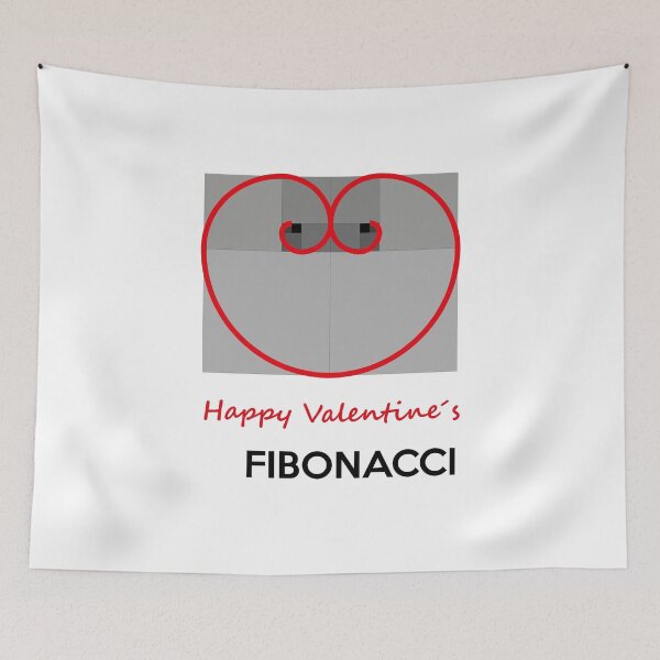 Item preview, Happy Valentine´s Fibonacci designed and sold by JJFarquitectos.