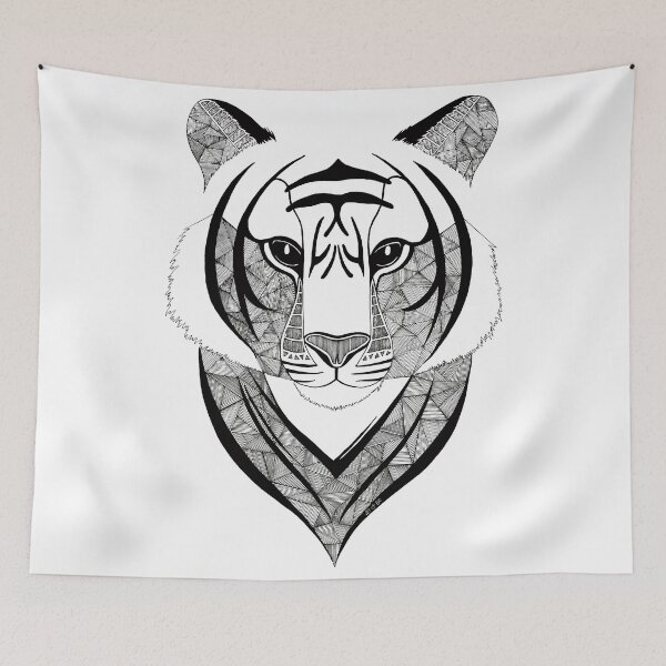 Item preview, Tiger black and white designed and sold by artetbe.