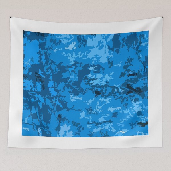 Item preview, Blue Abstract Camo Design Camouflage Pattern designed and sold by adriturner.