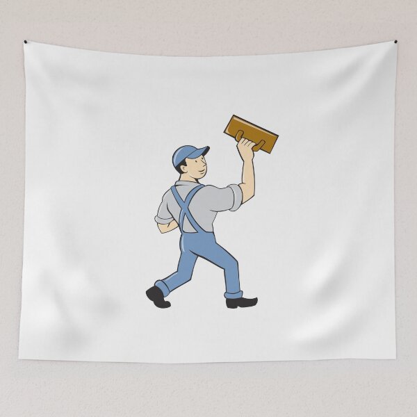Item preview, Plasterer Masonry Trowel Cartoon designed and sold by patrimonio.