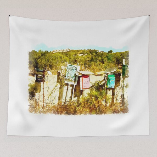 Item preview, Arzachena: landscape with mailboxes designed and sold by Giuseppe Cocco.