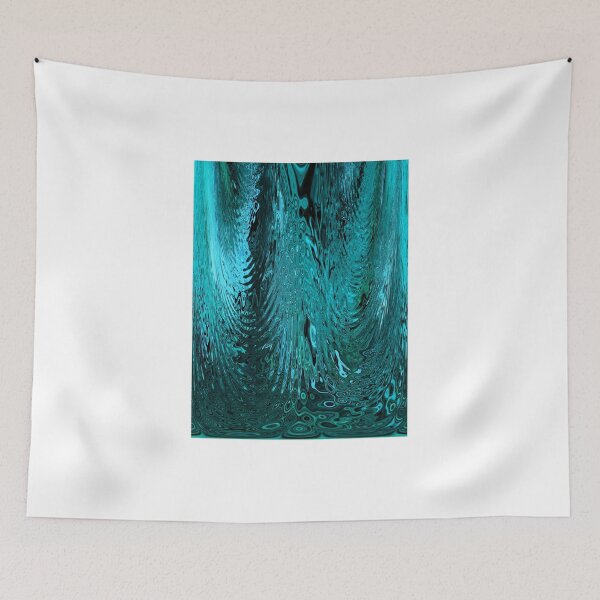 Item preview, Teal Blue Abstract Water Glass Ripples Waves Design Pattern designed and sold by adriturner.