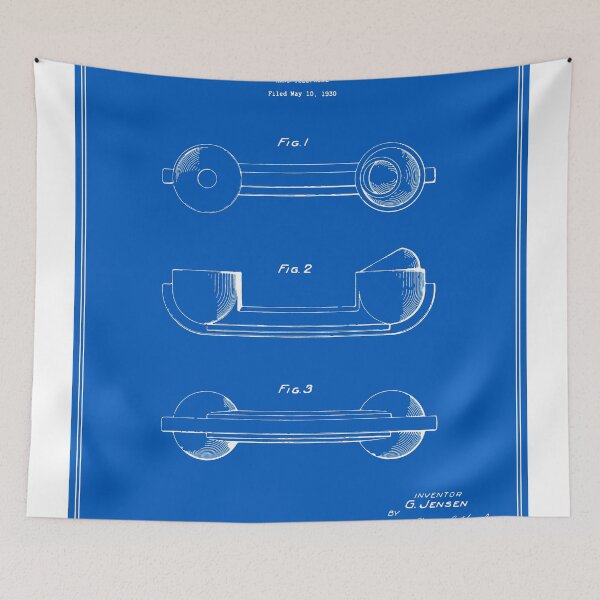 Item preview, Telephone Handset Patent - Blueprint designed and sold by FinlayMcNevin.