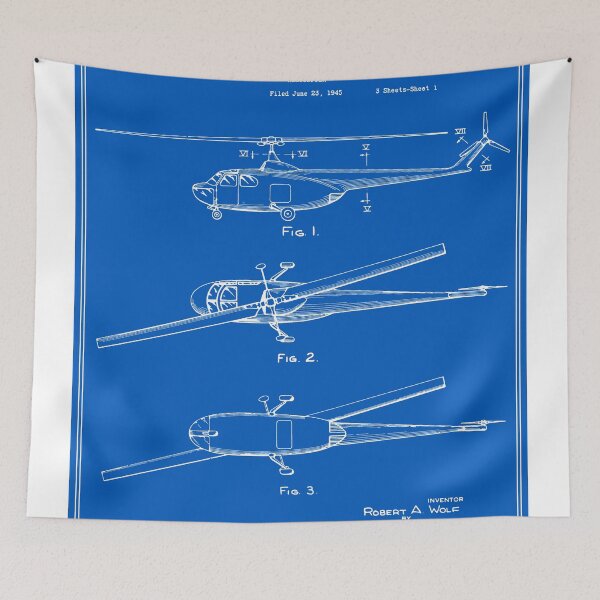Artikelvorschau, Hubschrauber Patent - Blueprint entworfen und verkauft von FinlayMcNevin.