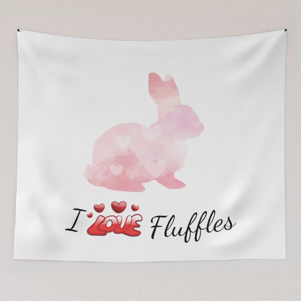 Item preview, Rabbit: I Love Fluffles! designed and sold by tribbledesign.
