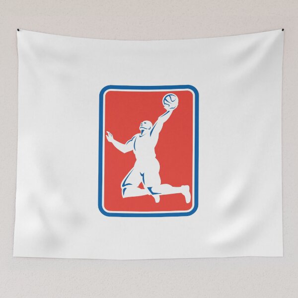 Item preview, Basketball Player Rebounding Lay-Up Ball Rectangle designed and sold by patrimonio.