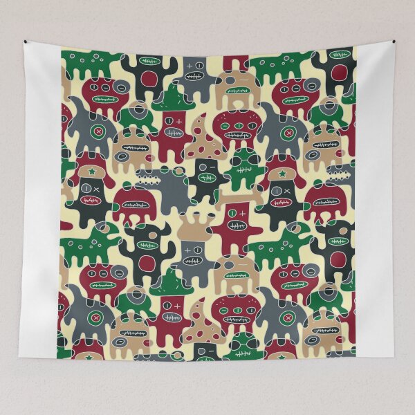 Item preview, Monstrissimo Red-Green-Grey designed and sold by Olya-Yang.