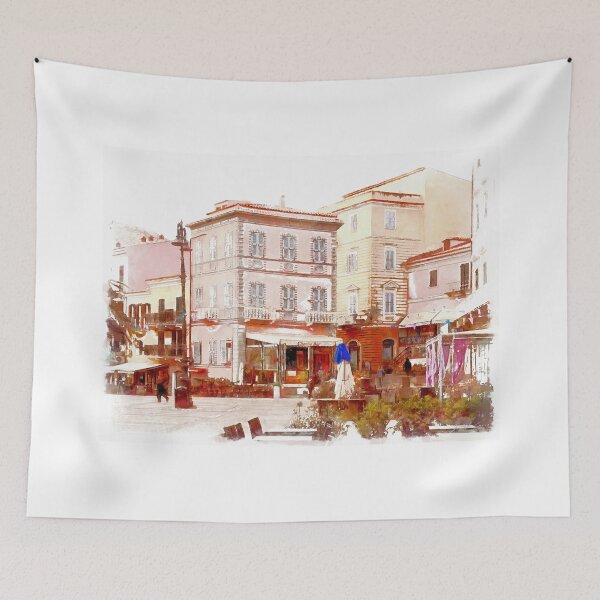 Aperçu de l'œuvre Island La Maddalena: square and building créée et vendue par Giuseppe Cocco.