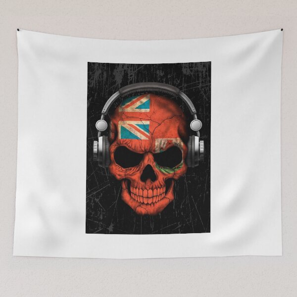 Item preview, Dj Skull with Bermuda Flag designed and sold by JeffBartels.