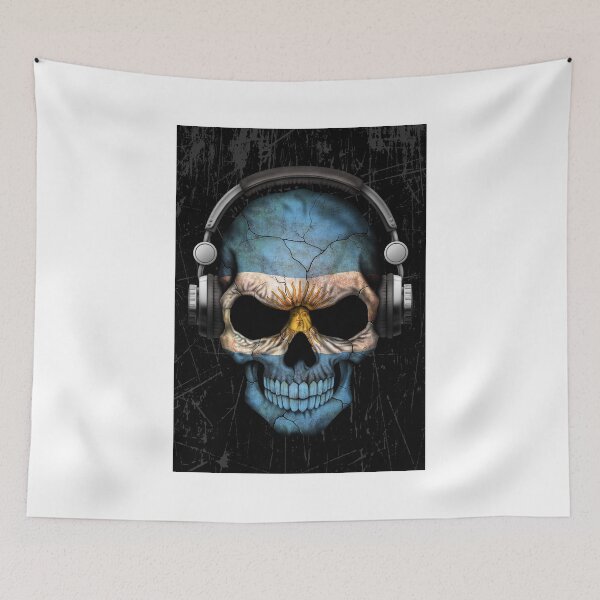 Item preview, Dj Skull with Argentinian Flag designed and sold by JeffBartels.